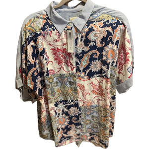 12. NWT WOMENS CHICO’S 3/XL DETAIL TOP